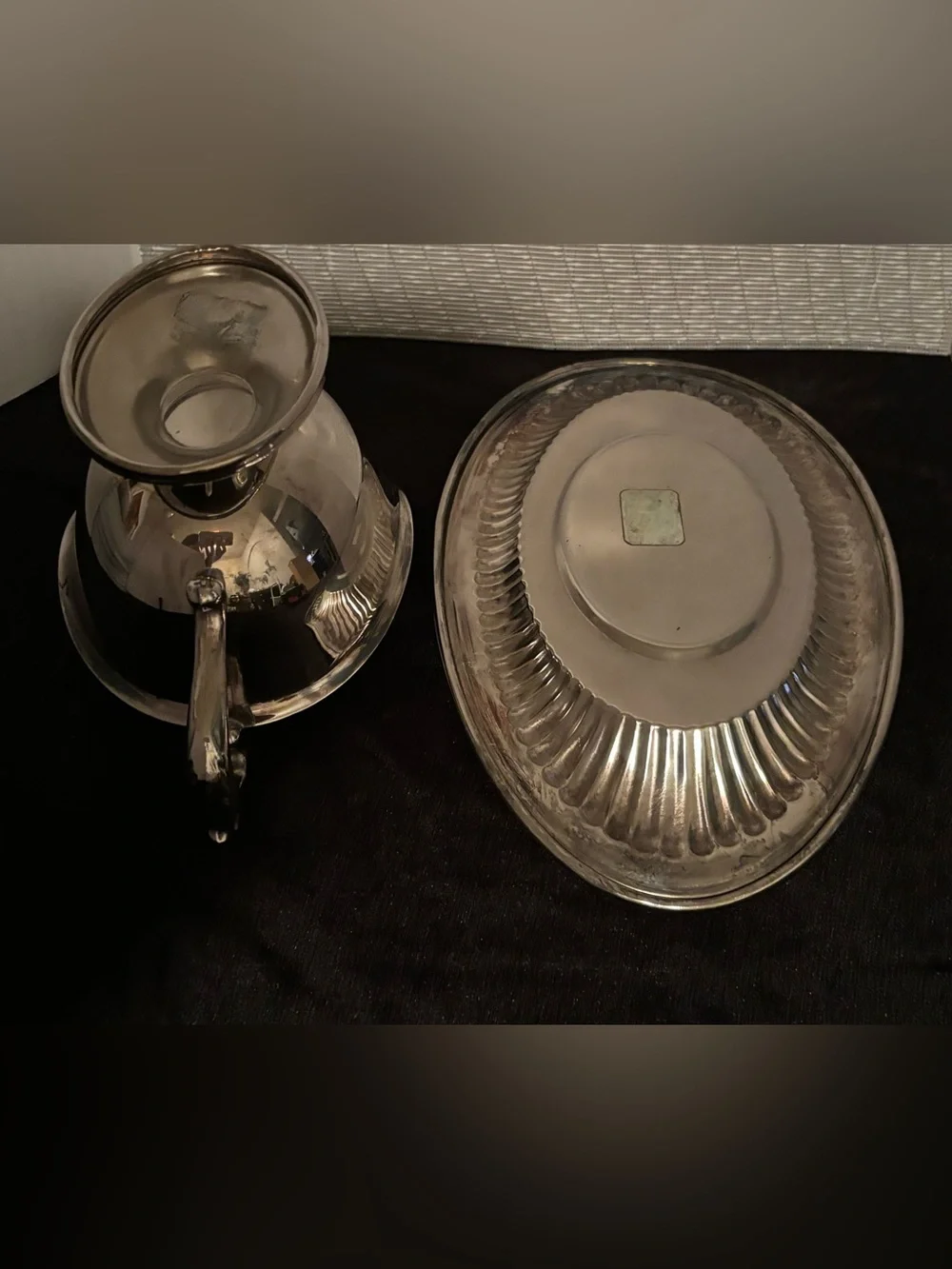 Vintage Kent Silversmiths Silverplate Hollowware Gravy Boat & Tray